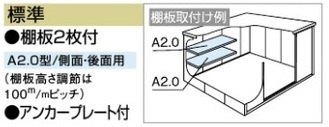 ヨド物置 エルモ LMDS-2522 積雪地型 幅2563.5×奥行2213×高さ2118mm